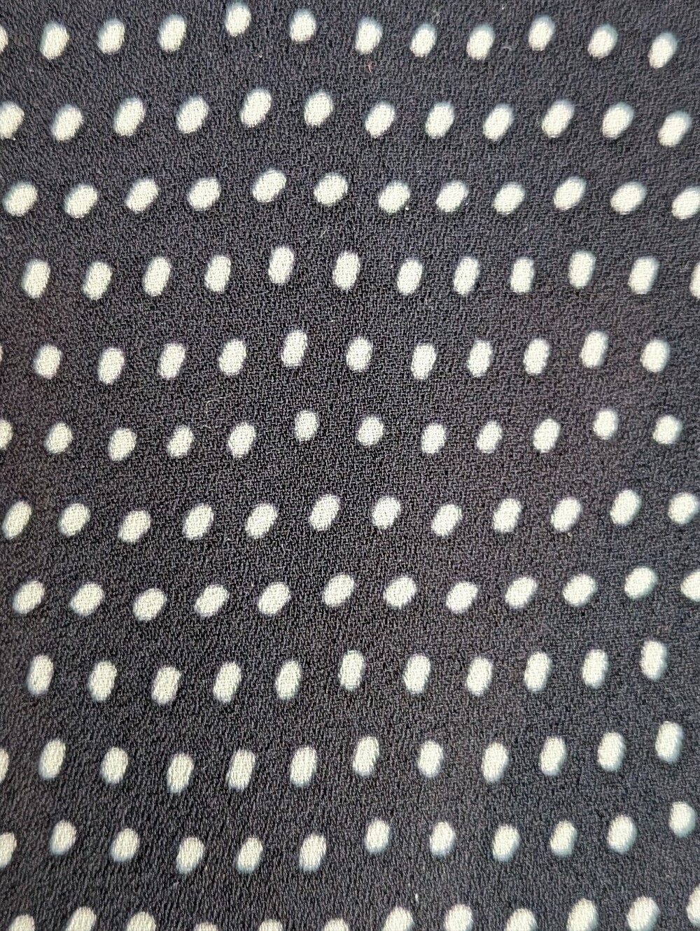 Ann Taylor Polka Dot Faux Wrap Blouse XL Black White Long Sleeve Crossover Top - Picture 5 of 9